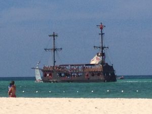 Tiny Travel Chick Punta Cana Party Pirate ship