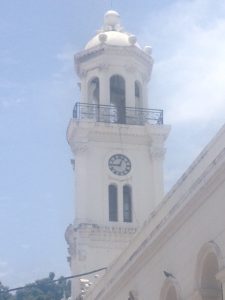 tiny travel chick colonial clock tower