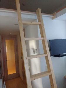 tiny travel chick travel experience tiny house sliding ladder