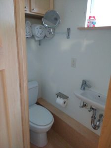 tiny travel chick travel experience tiny house toilet