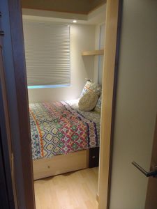 tiny travel chick travel experience tiny house bedroom 