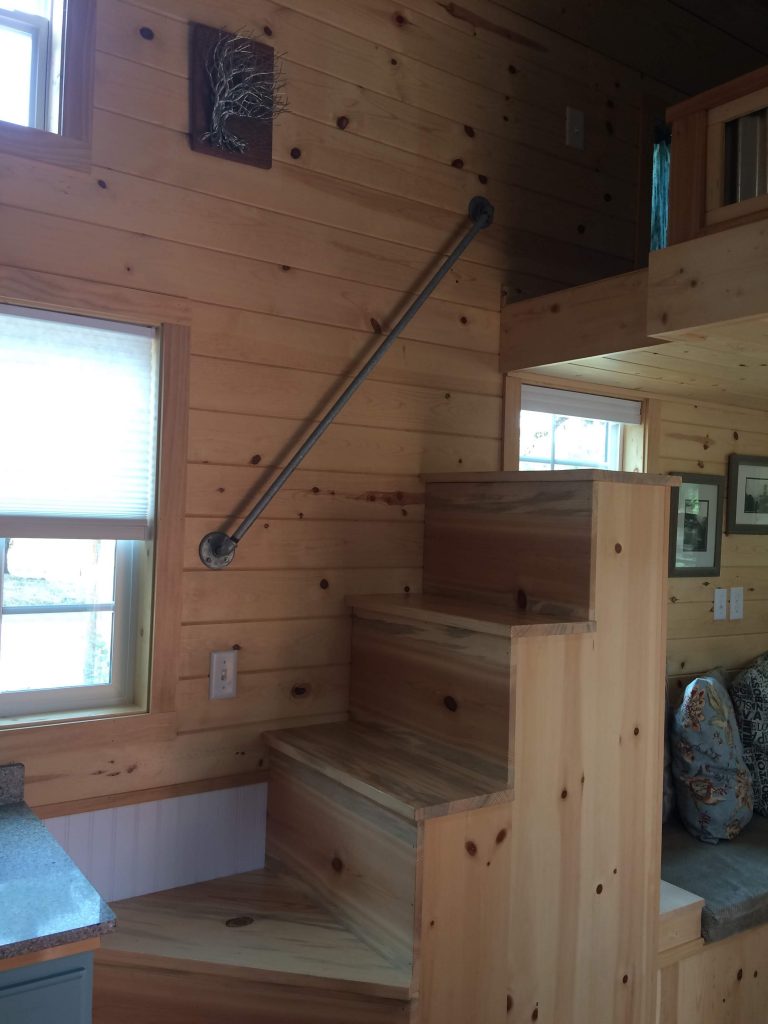 tiny travel chick amazing travel tiny house loft stairs