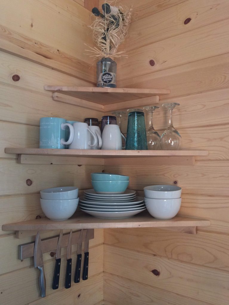 tiny travel chick amazing travel tiny house dish shelf