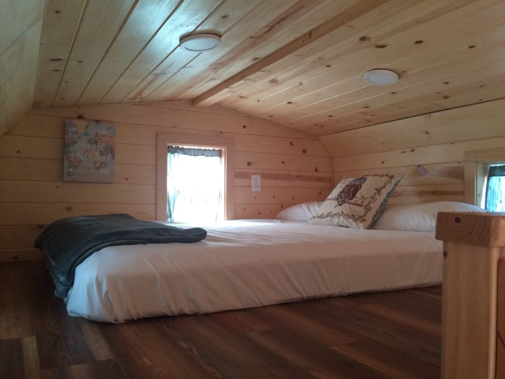 tiny travel chick amazing travel tiny house queen bed loft