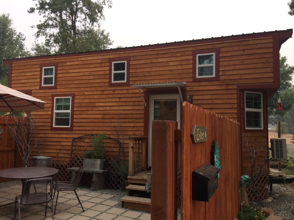 tiny travel chick amazing travel tiny house patio view