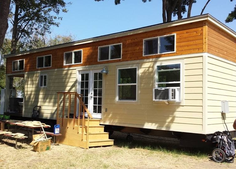 tiny travel chick fun travel delta bay tiny house resort parking 