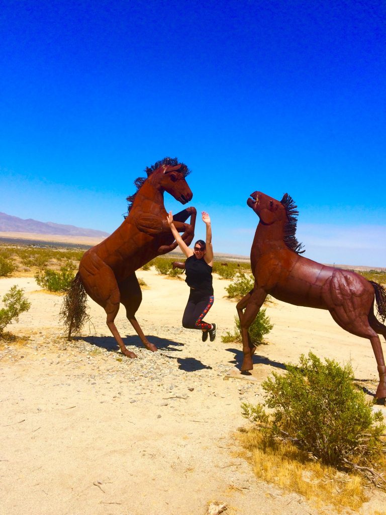 tiny travel chick unique things to do in southern california galleta meadows horse sculpture