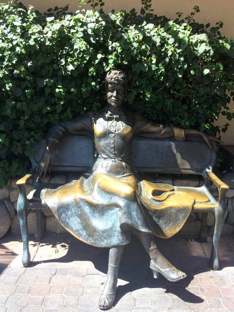 tiny travel chick unique things to do in southern california lucille ball statue palm springs