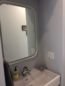 tiny travel chick shipping container builders bathroom sink