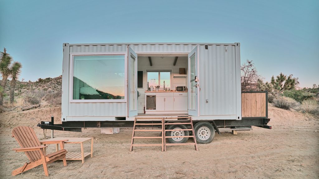 tiny travel chick shipping container cost alternative living spaces joshua tree ca