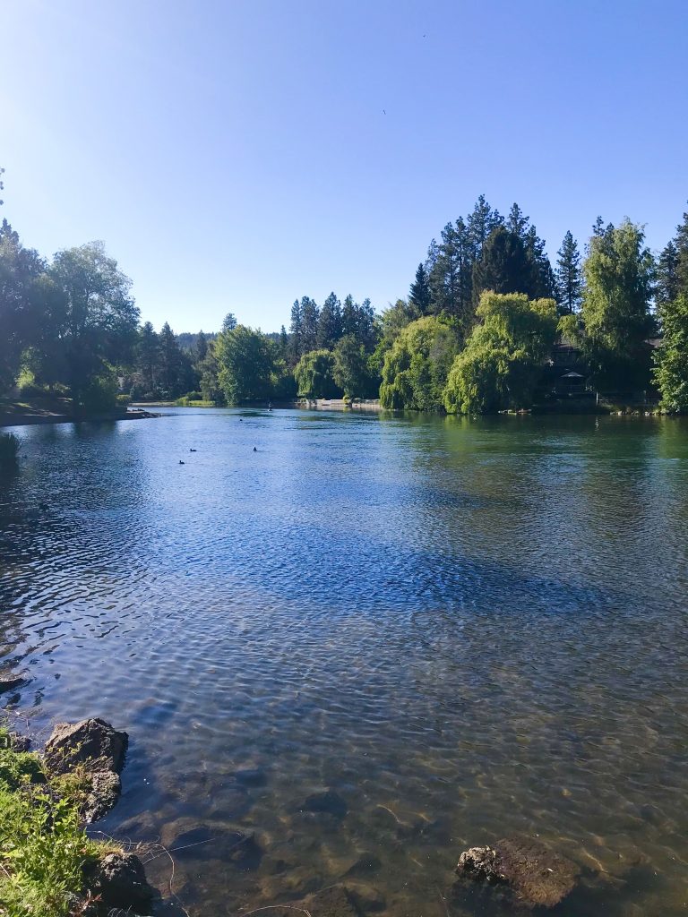 tiny travel chick tiny house airbnb drake park bend oregon