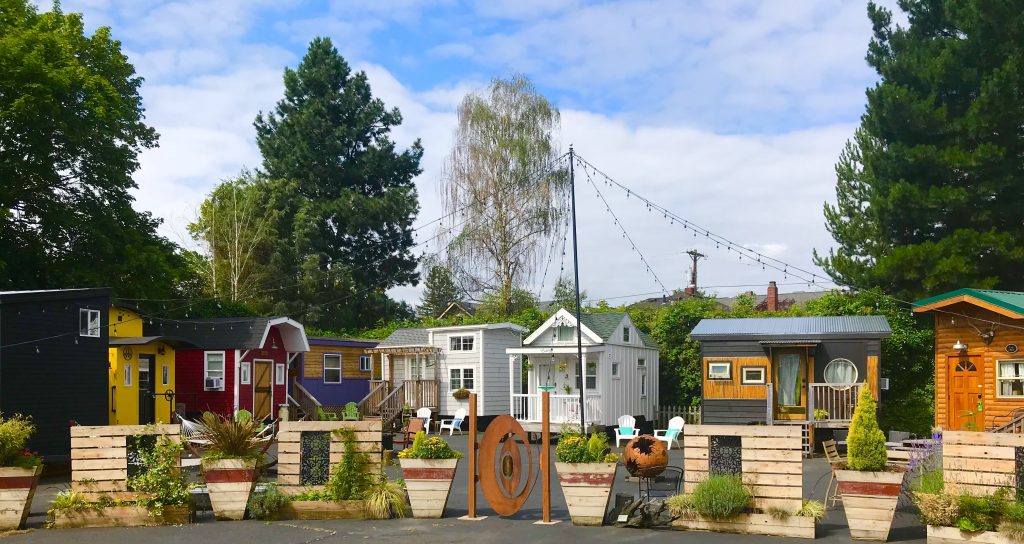 tiny travel chick tiny house getaway tiny digs hotel portland oregon