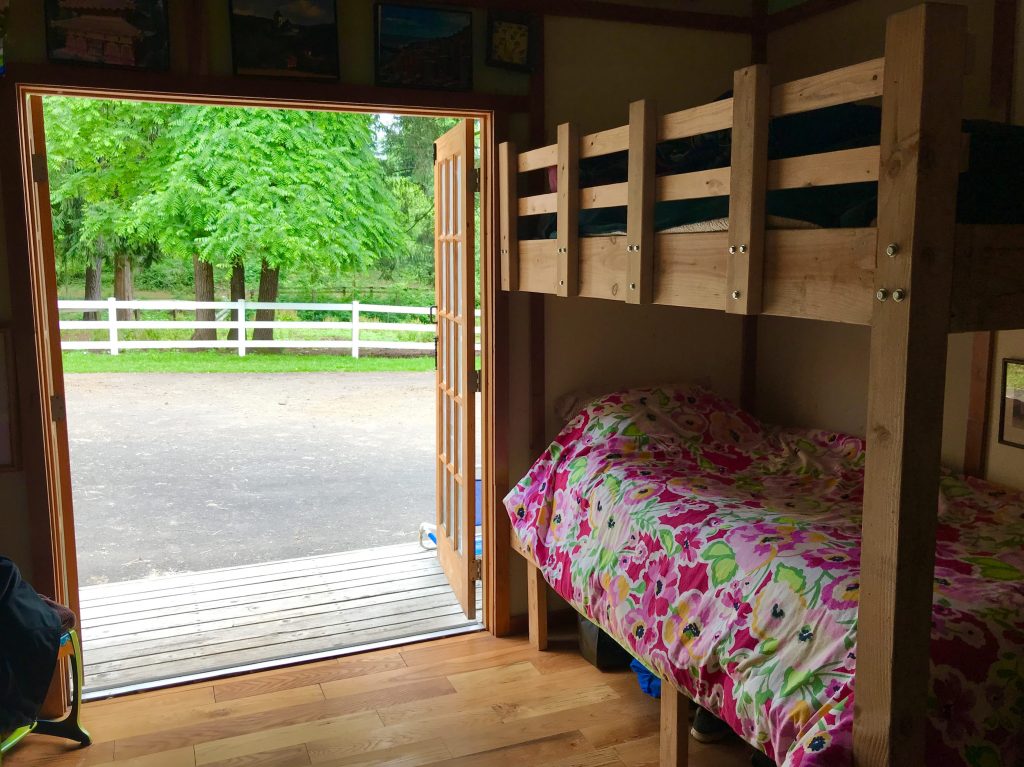 tiny travel chick glamping converted barn stall