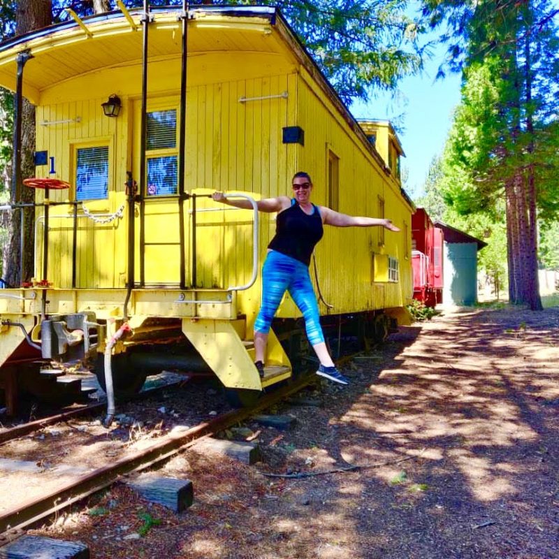 Unique Airbnb stay in a Train Caboose! Tiny Travel Chick