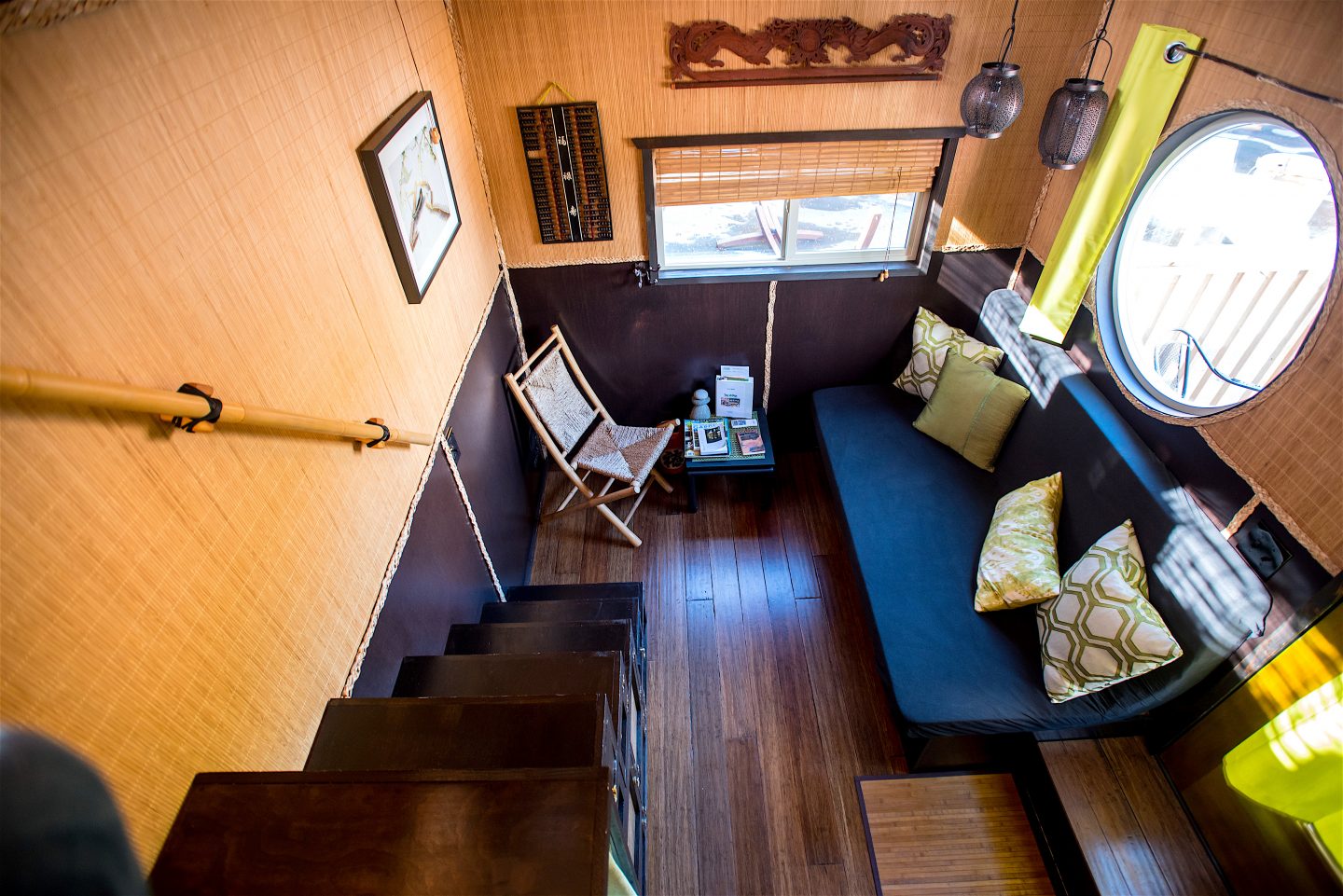 tiny travel chick japanese tiny house loft view