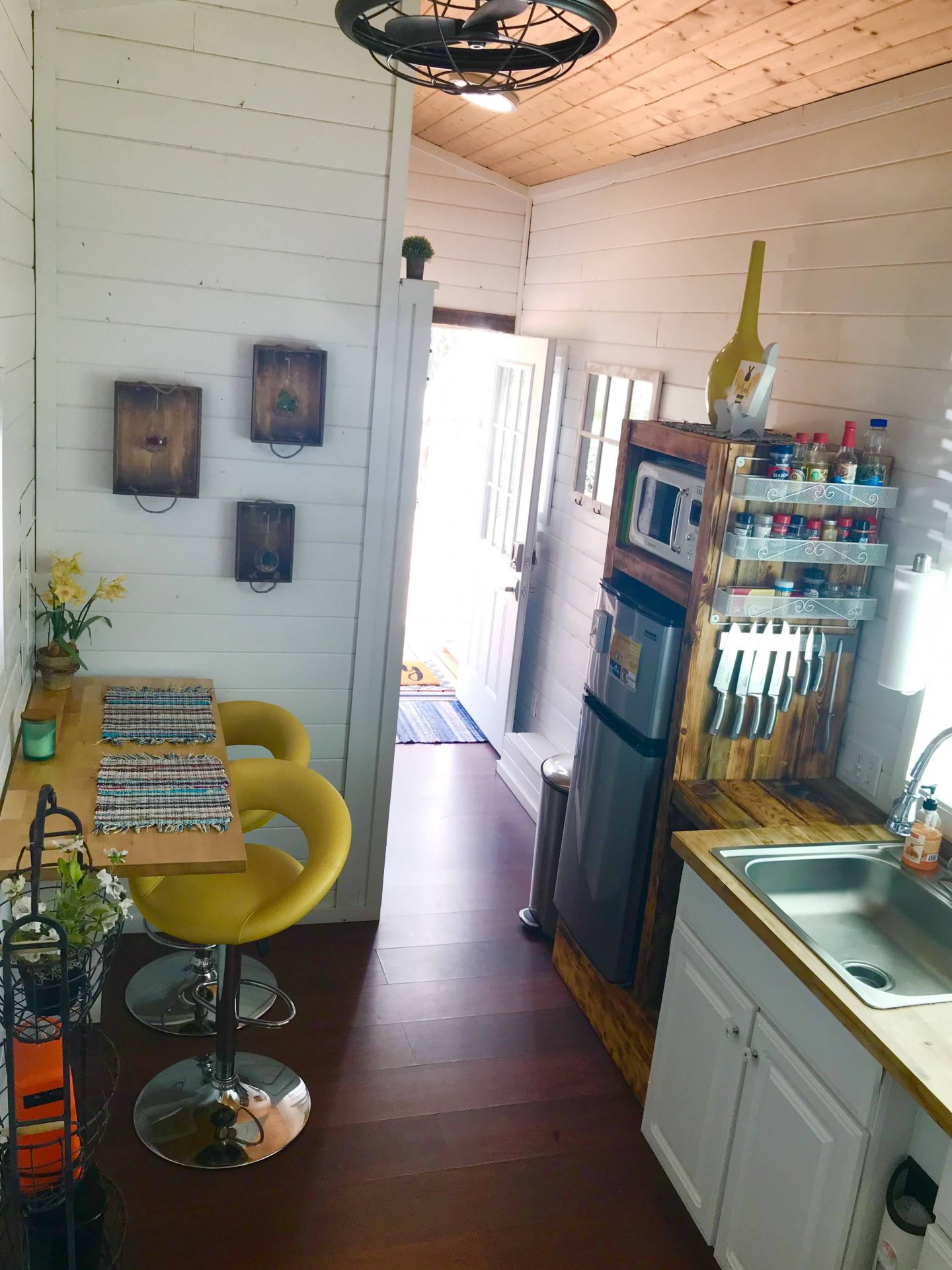 tiny travel chick tiny airbnb kitchen