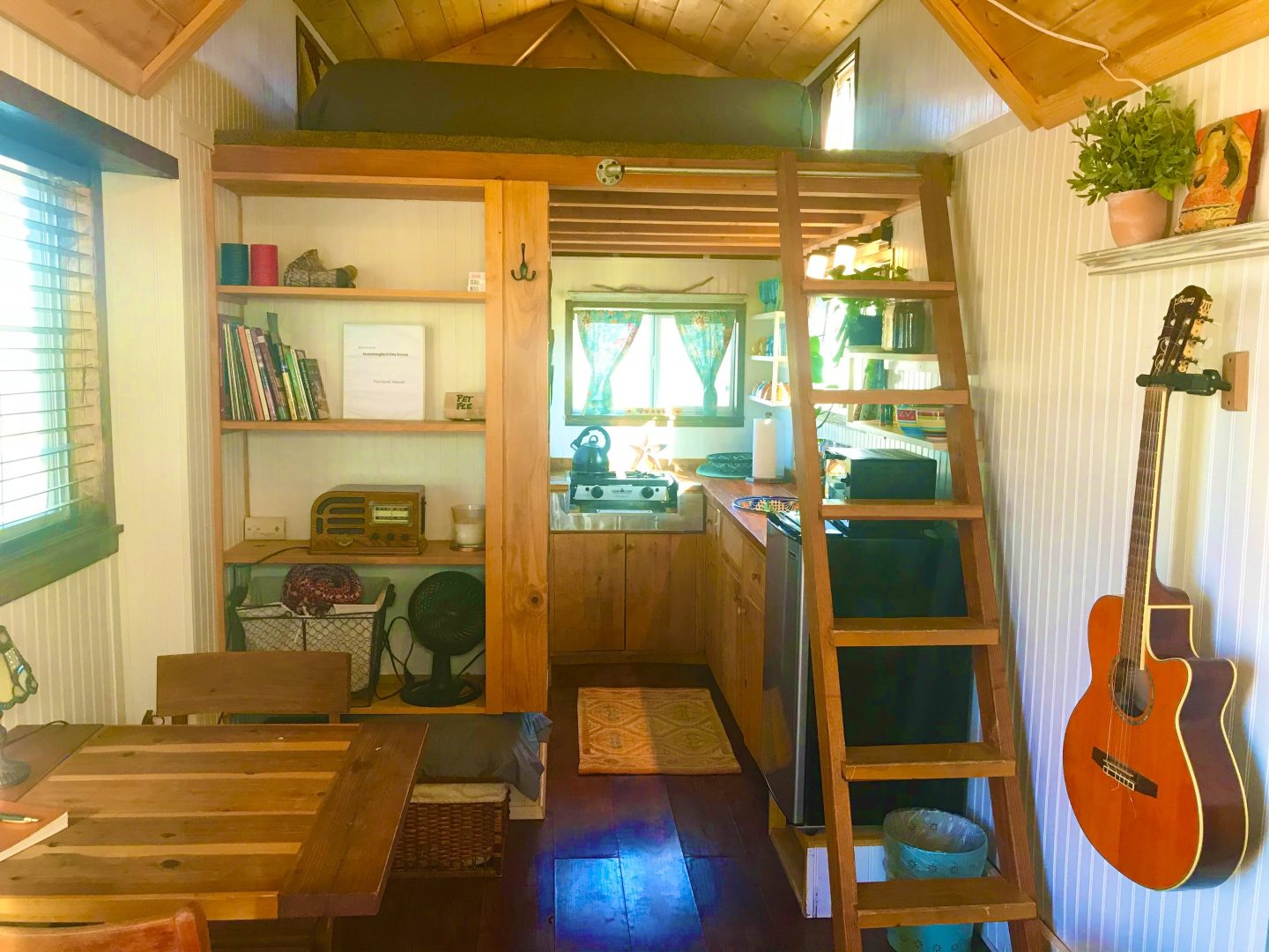 tiny travel chick tiny home airbnb kitchen 