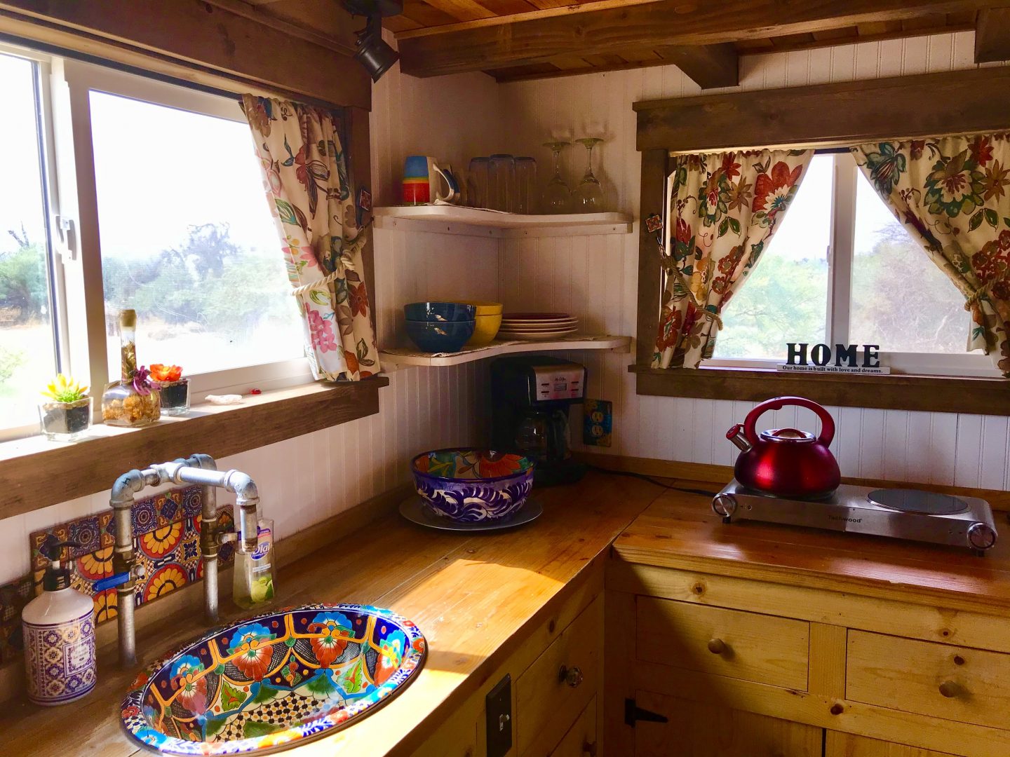 tiny travel chick tiny house for rent airbnb kitchen