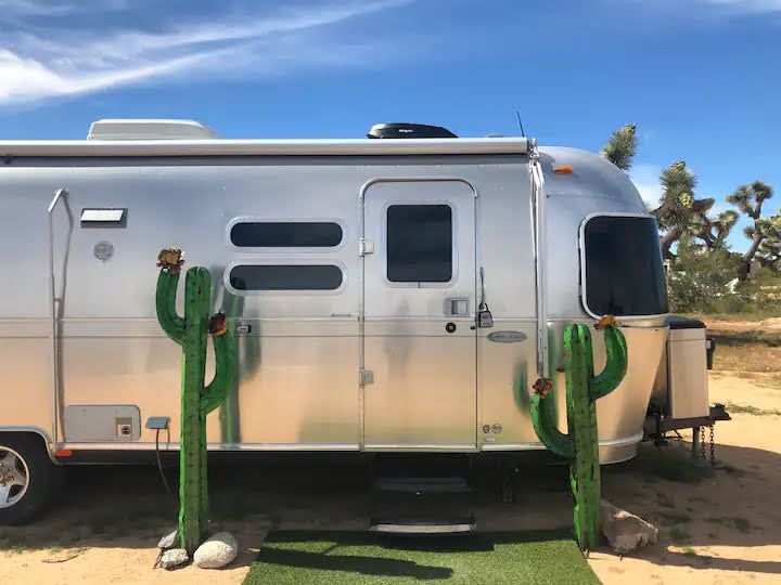 tiny travel chick national park glamping airstream
