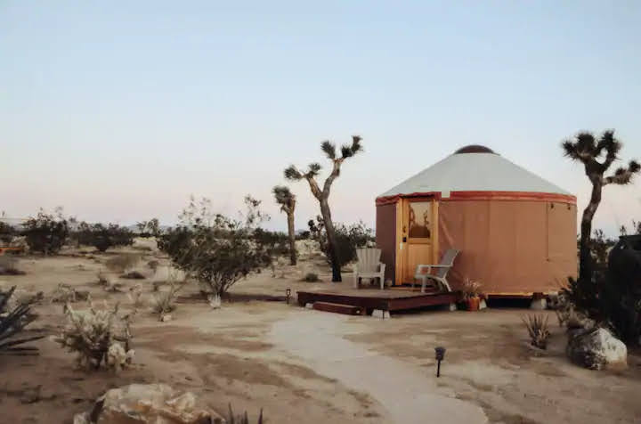 tiny travel chick national park glamping yurt