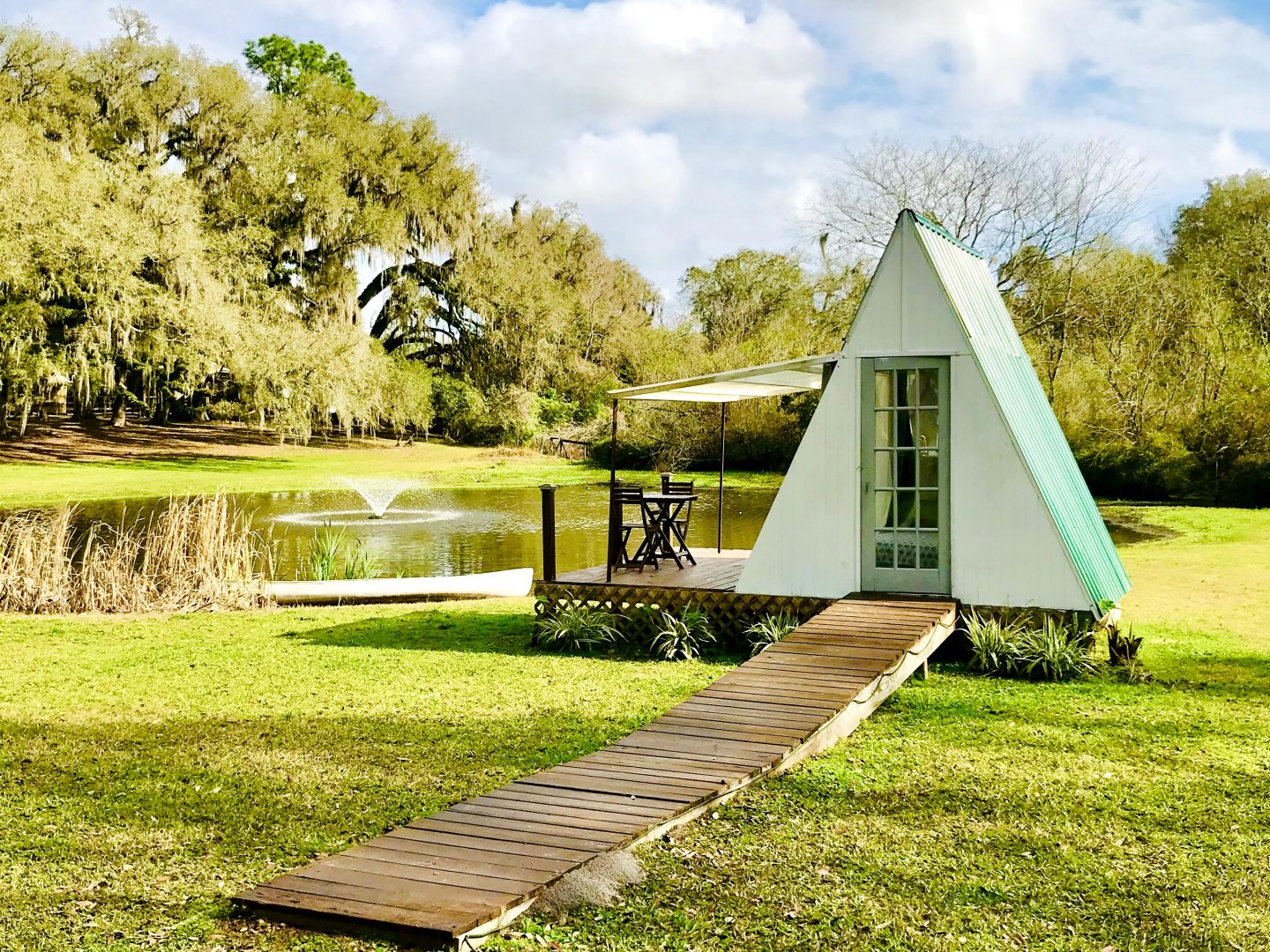 tiny travel chick florida springs tiny lakeside a-frame