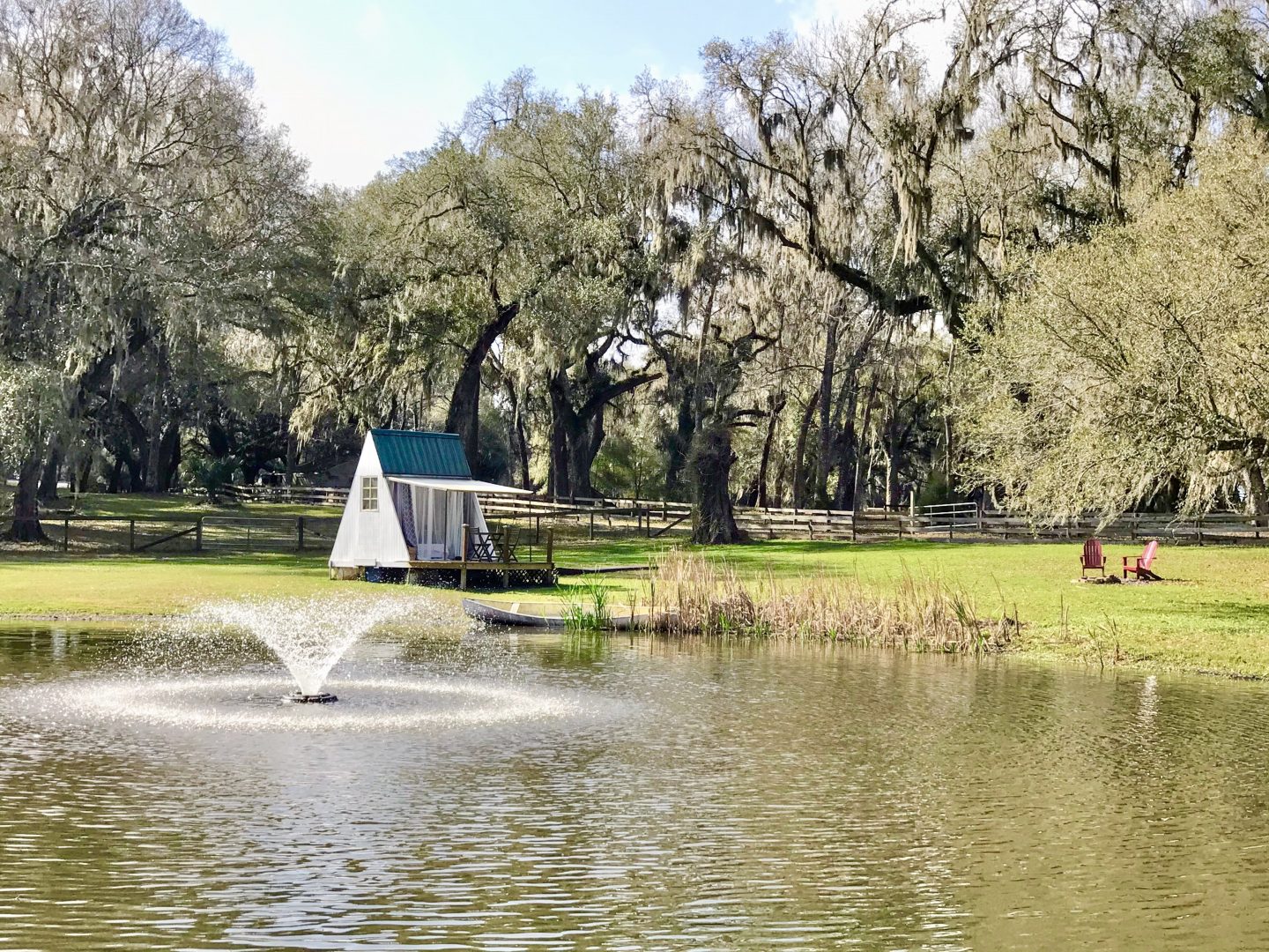 tiny travel chick florida springs tiny a-frame lakeside